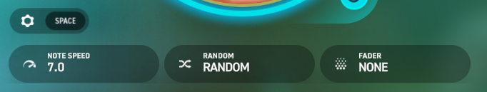 演奏参数设置栏