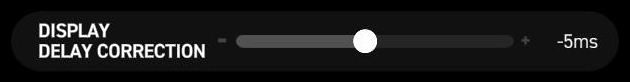 DISPLAY DELAY CORRECTION